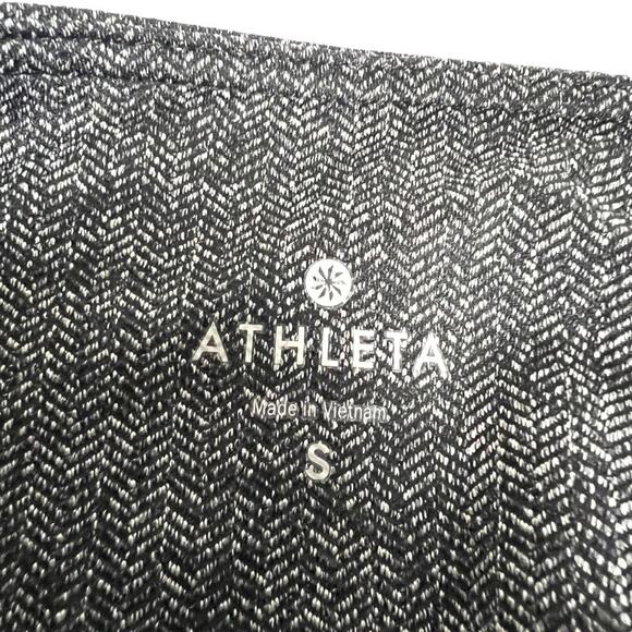 Athleta Leggings Luxe Metro Drifter Grey Herringbone Pull On Womens Small Casual - Picture 4 of 15